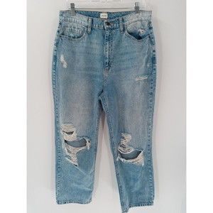 Sneak Peek Light Blue Distressed Women Jeans